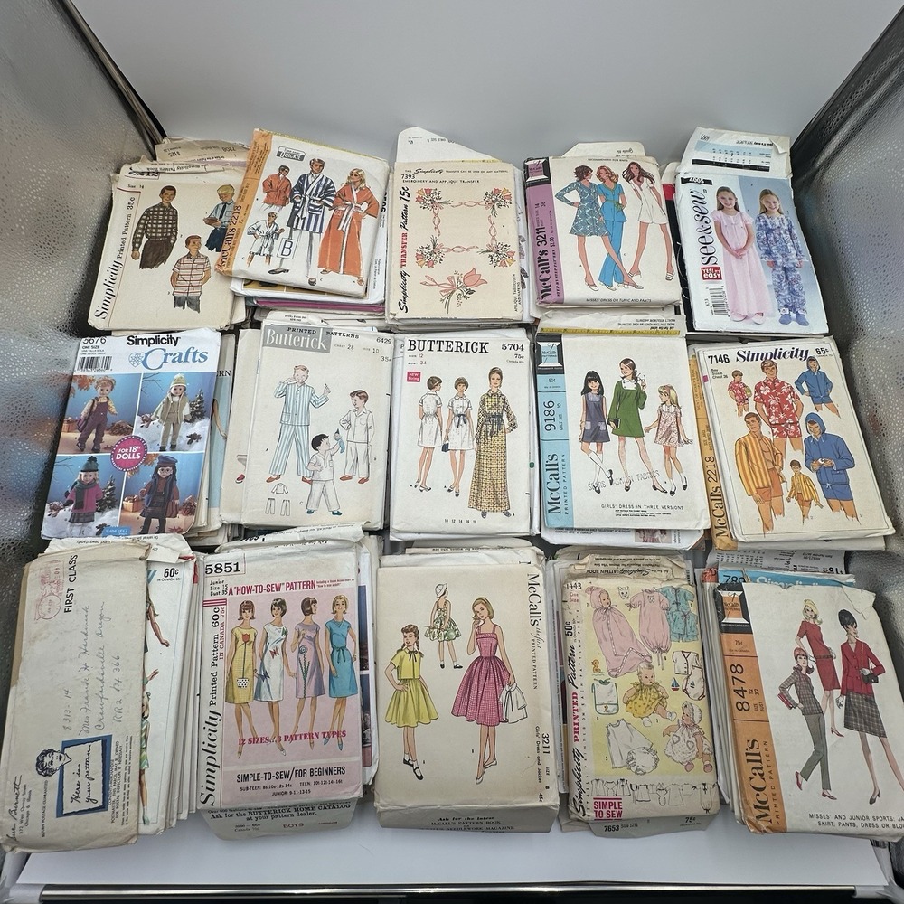 188 Vintage Sewing Patterns Simplicity McCalls Butterick Mixed Lot 1960s+ - Picture 2 of 7